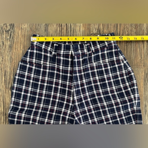 Best American Clothing Co. Stirrup Dress Pants Women’s 3/4 Blue Red White Plaid - Picture 6 of 13